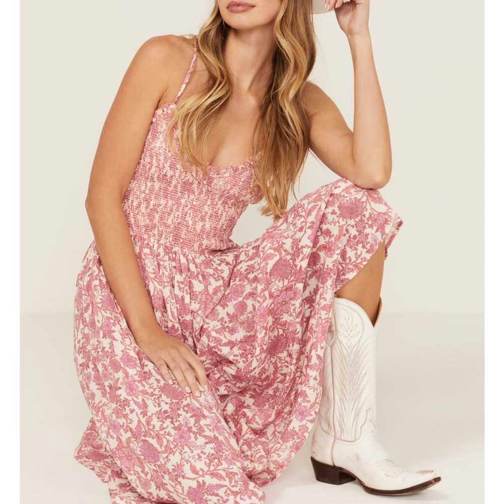 Free People Pink Floral Dress